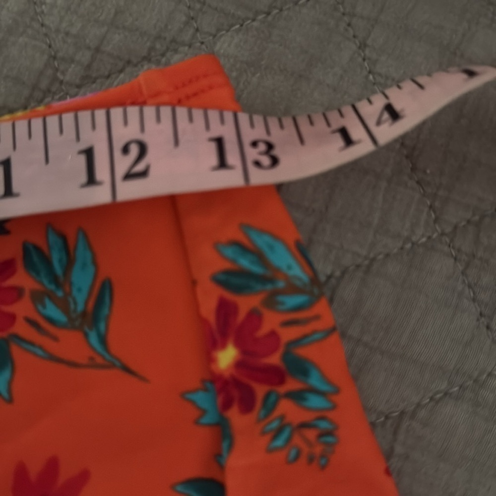 Xhilaration Orange Print Bikini Bottoms Medium - Picture 5 of 5